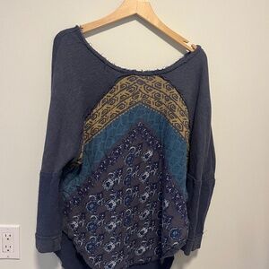 Free People Distressed Sweater